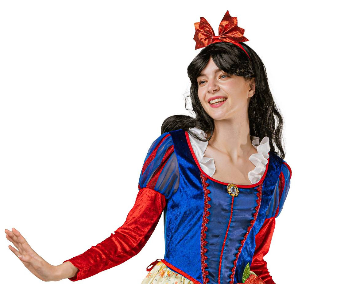 Role play-set for adult Snow Princess (headband, dress, bag), size S